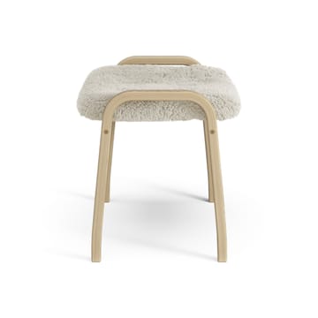 Lamini fodskammel til børn lakeret eg/fåreskind - Moonlight (beige) - Swedese