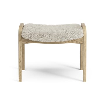 Lamini fodskammel til børn lakeret eg/fåreskind - Moonlight (beige) - Swedese