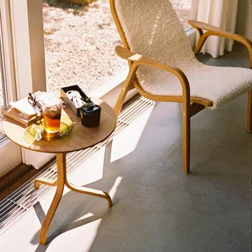 Lamino bord Ø46x49 cm - Eg olieret - Swedese