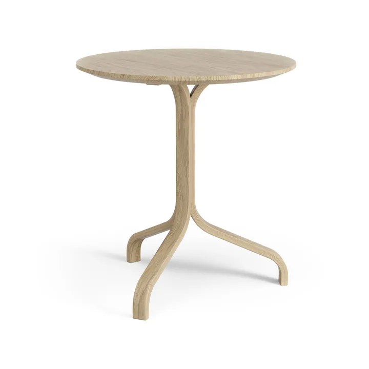 Lamino bord Ø46x49 cm - lakeret eg - Swedese