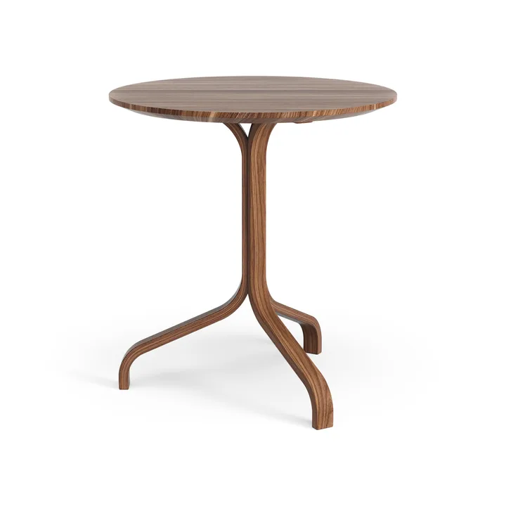Lamino bord Ø46x49 cm - Valnød olieret - Swedese