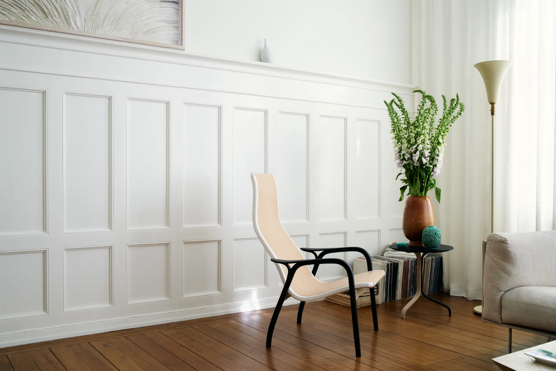 Lamino Duality lænestol, Sortglaseret Swedese