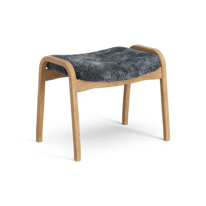 Lamino fodskammel olieret eg/fåreskind, Charcoal (mørkegrå) Swedese