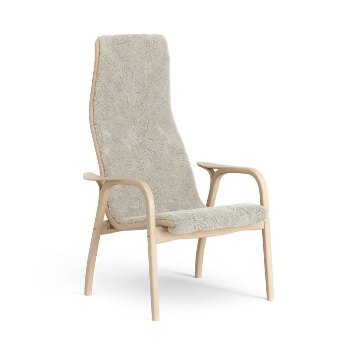 Lamino lænestol lakeret bøg/fåreskind - Moonlight (beige) - Swedese
