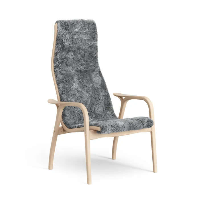 Lamino lænestol lakeret bøg/fåreskind - Scandinavian Grey (grå) - Swedese