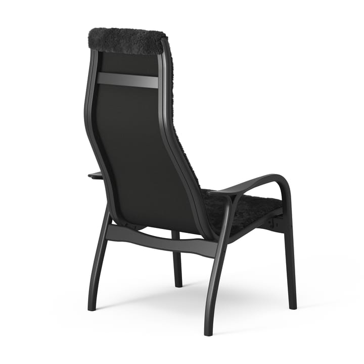 Lamino lænestol med fodskammel Black Edition, Sort Swedese