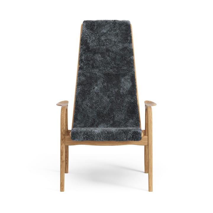 Lamino lænestol olieret eg/fåreskind, Charcoal (mørkegrå) Swedese