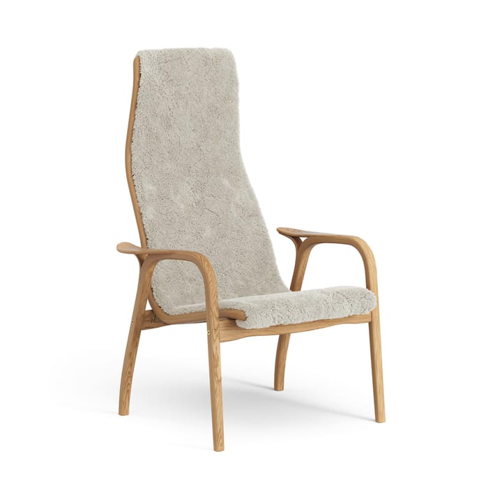 Lamino lænestol olieret eg/fåreskind, Moonlight (beige) Swedese