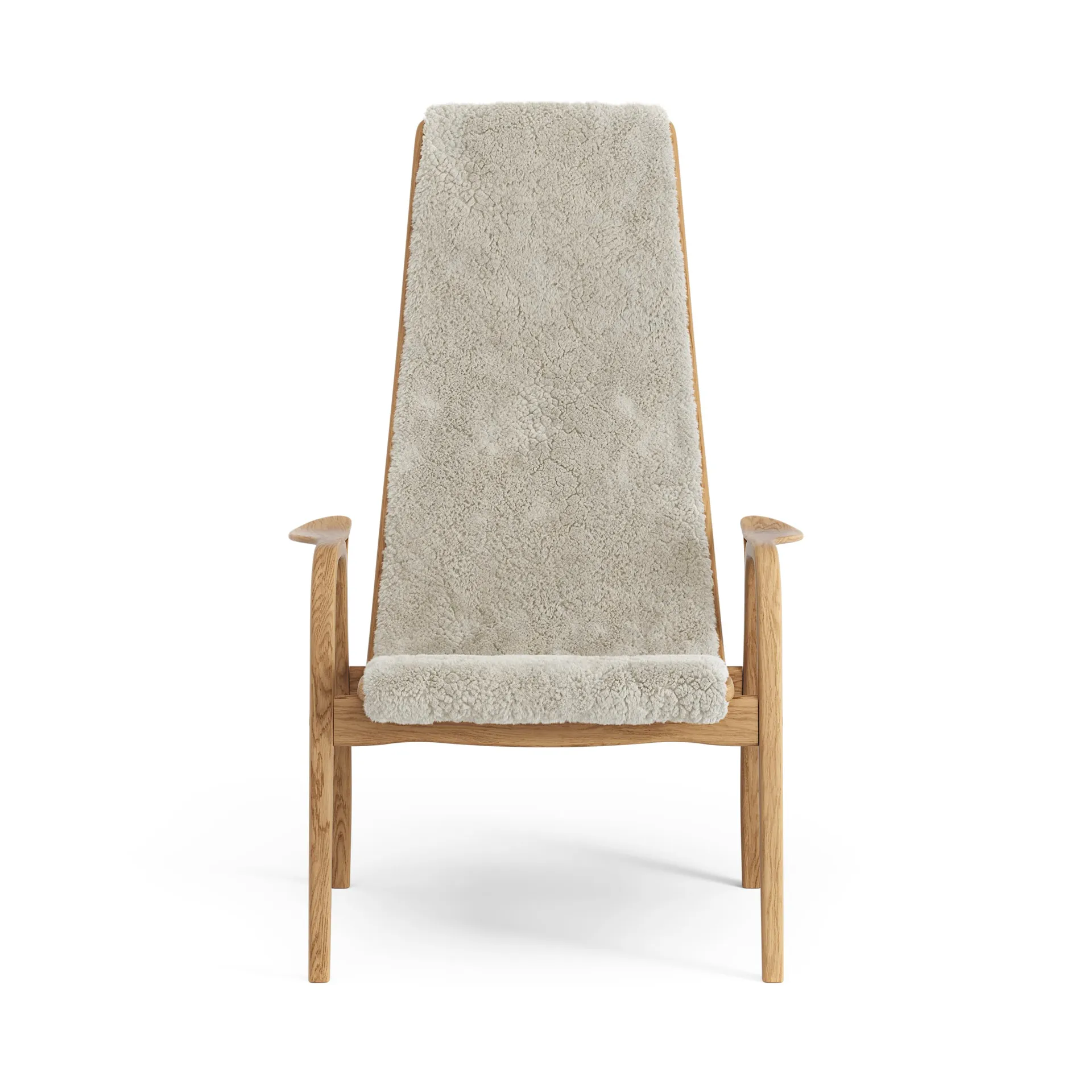 Lamino lænestol olieret eg/fåreskind, Moonlight (beige) Swedese