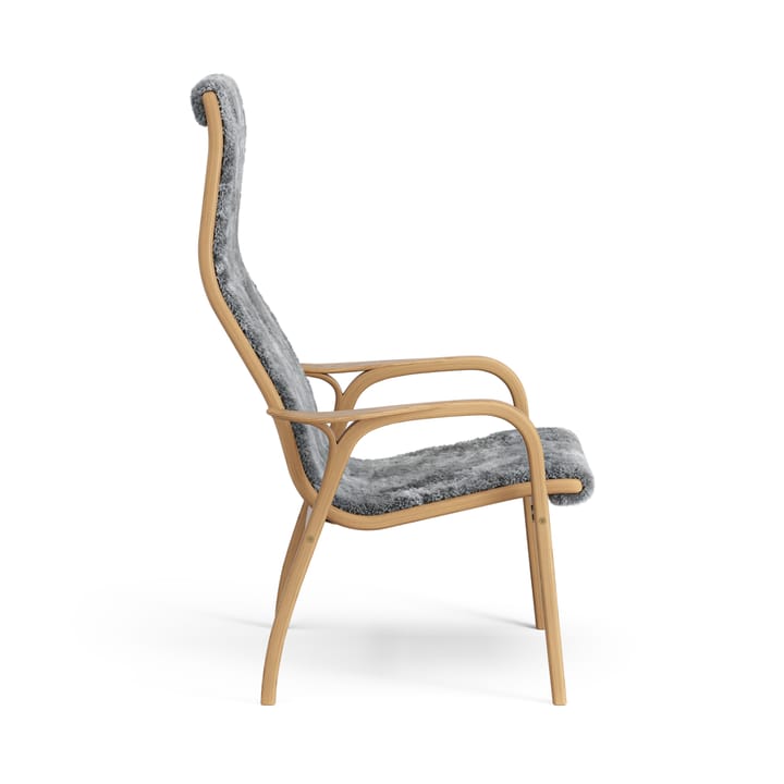 Lamino lænestol olieret eg/fåreskind, Scandinavian Grey (grå) Swedese