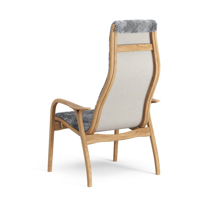 Lamino lænestol olieret eg/fåreskind, Scandinavian Grey (grå) Swedese
