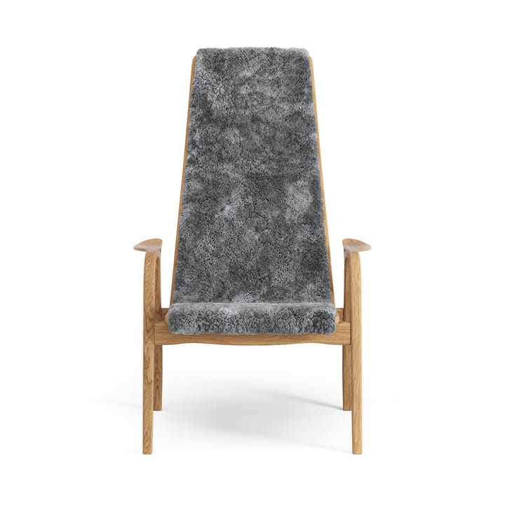 Lamino lænestol olieret eg/fåreskind, Scandinavian Grey (grå) Swedese