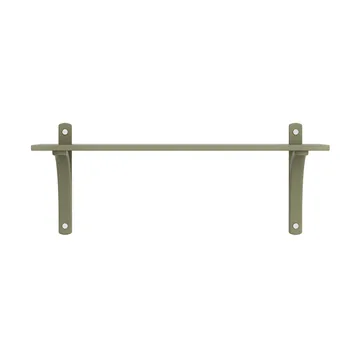 Levi hylde 1 hyldeplade - Moss green-aluminium, 90 cm - Swedese