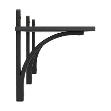 Levi hylde 1 hyldeplade - Sortlaseret ask-messing, 180 cm - Swedese