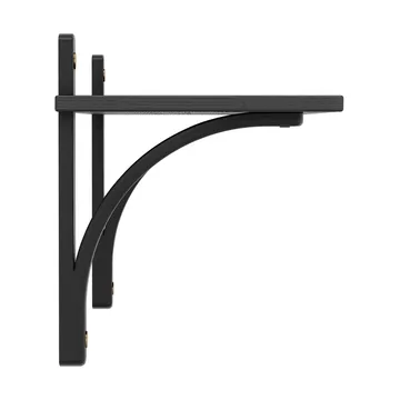 Levi hylde 1 hyldeplade - Sortlaseret ask-messing, 90 cm - Swedese