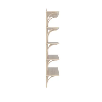 Levi hylde 3 hyldeplade - Hvidpigmenteret eg-aluminium, 180 cm - Swedese