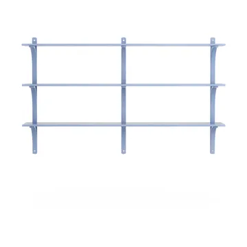 Levi hylde 3 hyldeplade - ILKE Blue-aluminium, 180 cm - Swedese