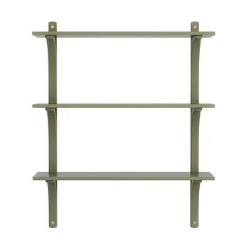 Levi hylde 3 hyldeplade - Moss green-aluminium, 90 cm - Swedese