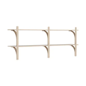 Levi hylde - Hvidpig. eg-messing, 2 hylder, 180 cm - Swedese