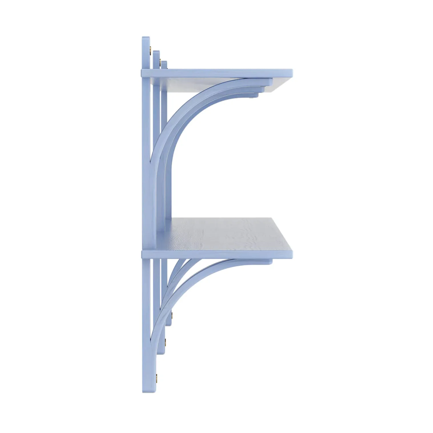 Levi hylde, Ilke blå-messing, 2 hylder, 180 cm Swedese