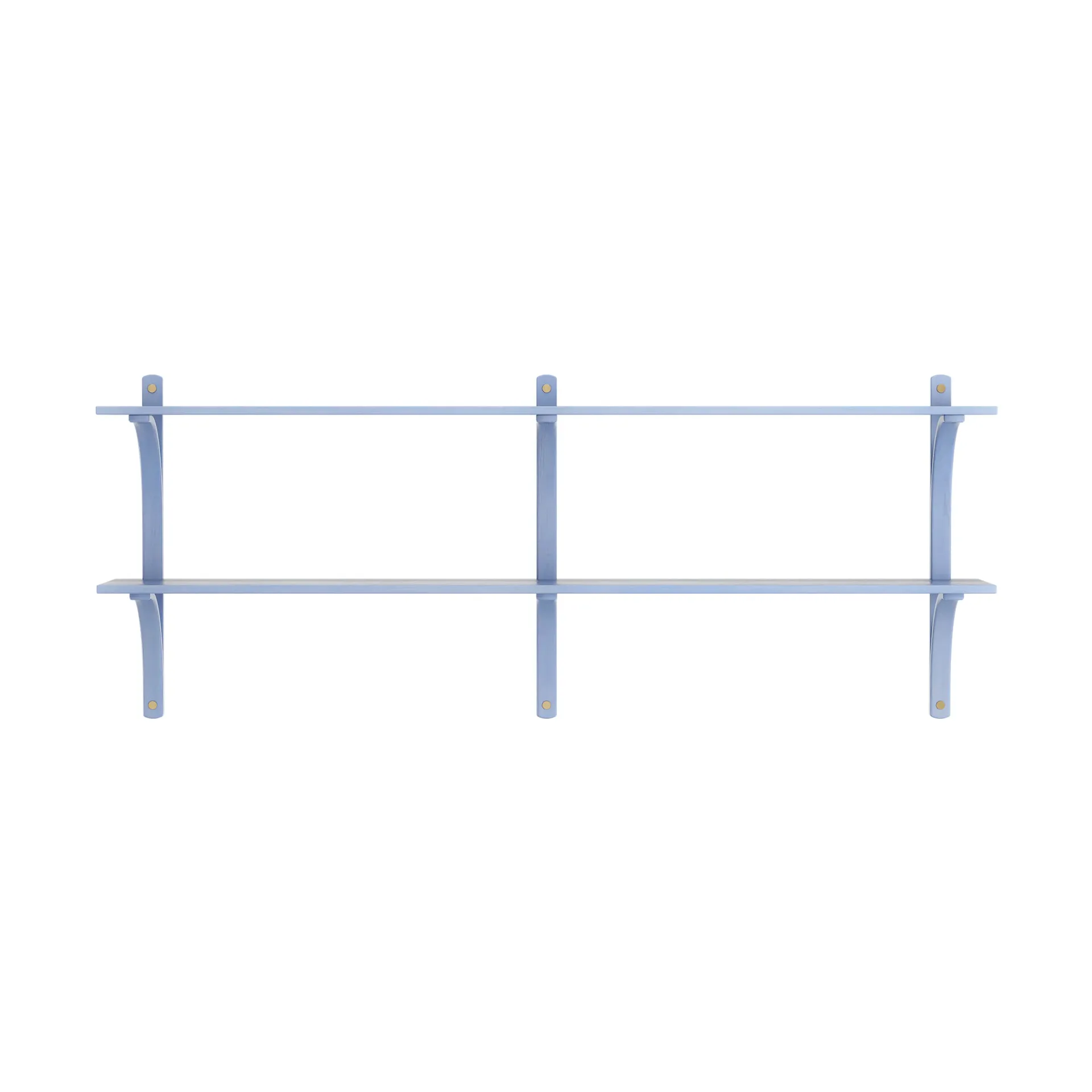 Levi hylde, Ilke blå-messing, 2 hylder, 180 cm Swedese