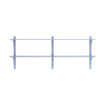 Levi hylde - Ilke blå-rustfrit stål, 2 hylder, 180 cm - Swedese