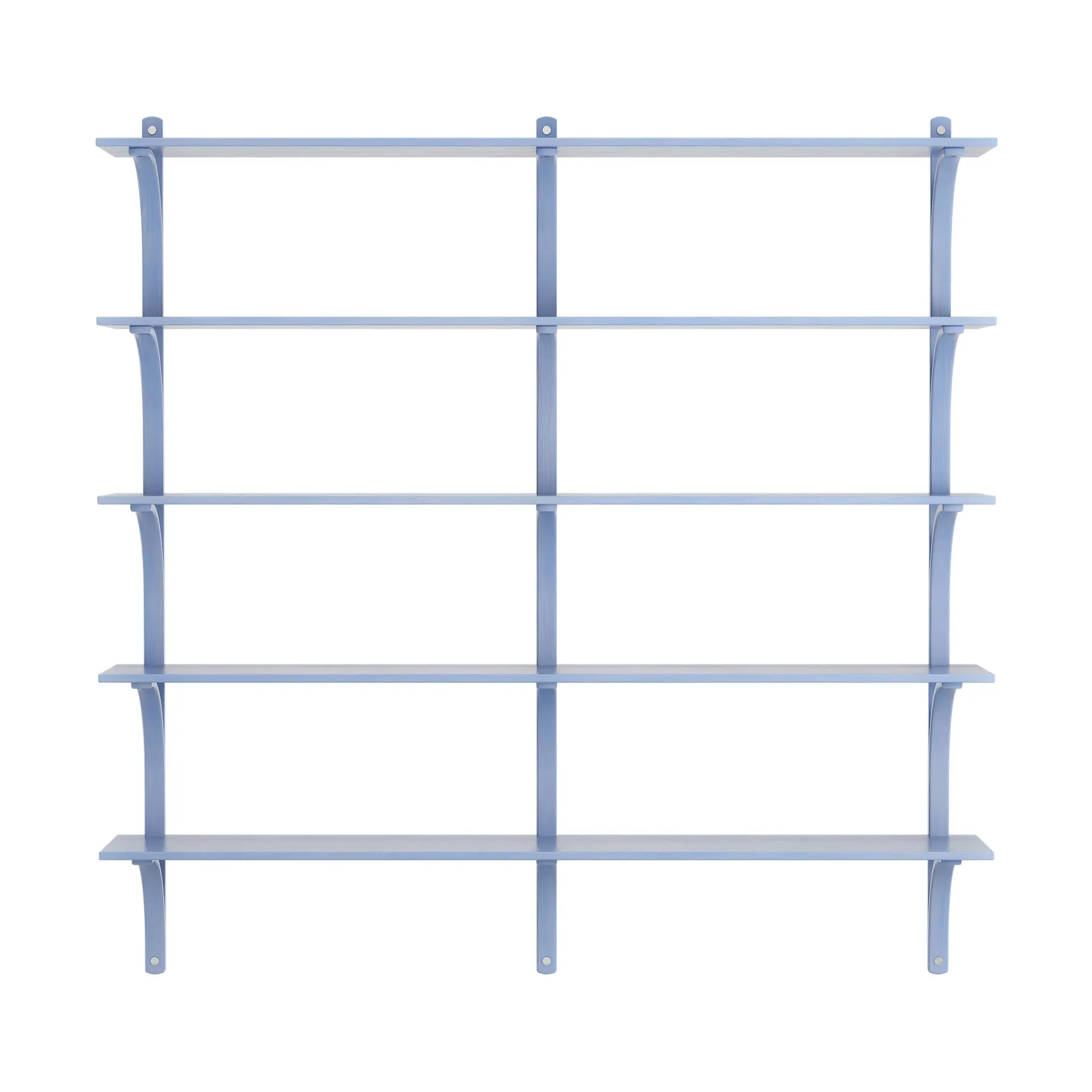 Levi reol 5 hyldeplade, ILKE Blue-aluminium, 180 cm Swedese