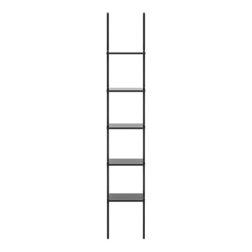 Libri hylde 5 hyldeplan - Ask sortglaseret - Swedese