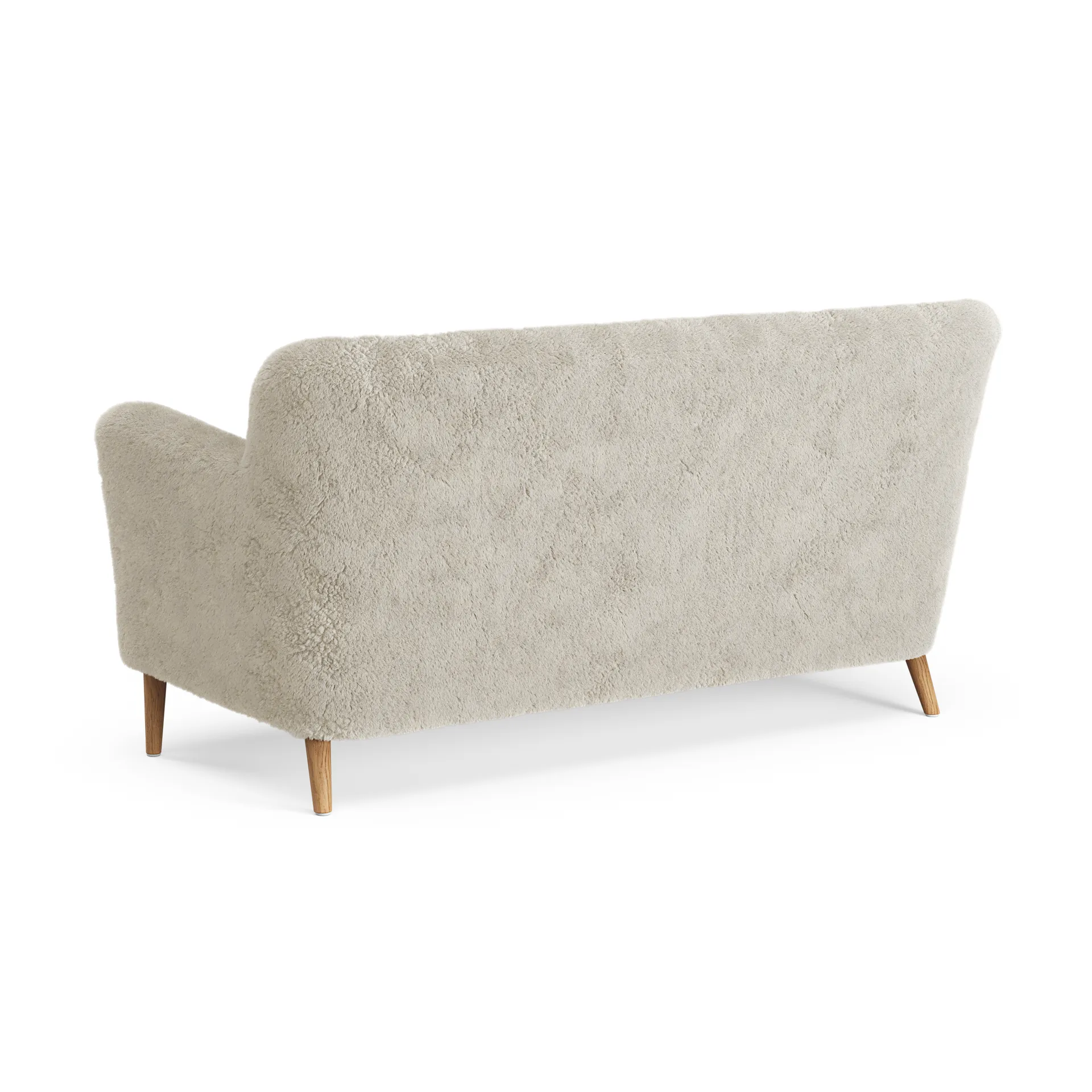 Nova 2-personers sofa lammeskind, Moonlight-olieret eg Swedese