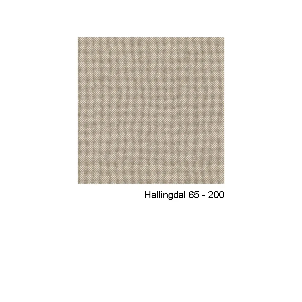 Pillo lænestol, stof Hallingdal 65 200 offwhite, krom, 4-stjernet drejefod Swedese