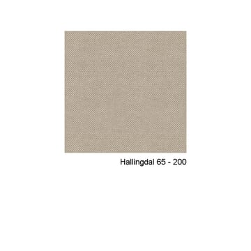 Pillo lænestol - stof Hallingdal 65 200 offwhite, krom, 4-stjernet drejefod - Swedese