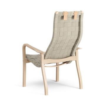 Primo lænestol høj med nakkepude lakeret bøg - Natur - Swedese