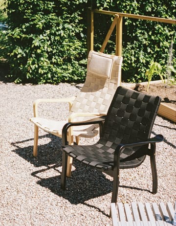 Primo lænestol høj med nakkepude lakeret bøg - Natur - Swedese