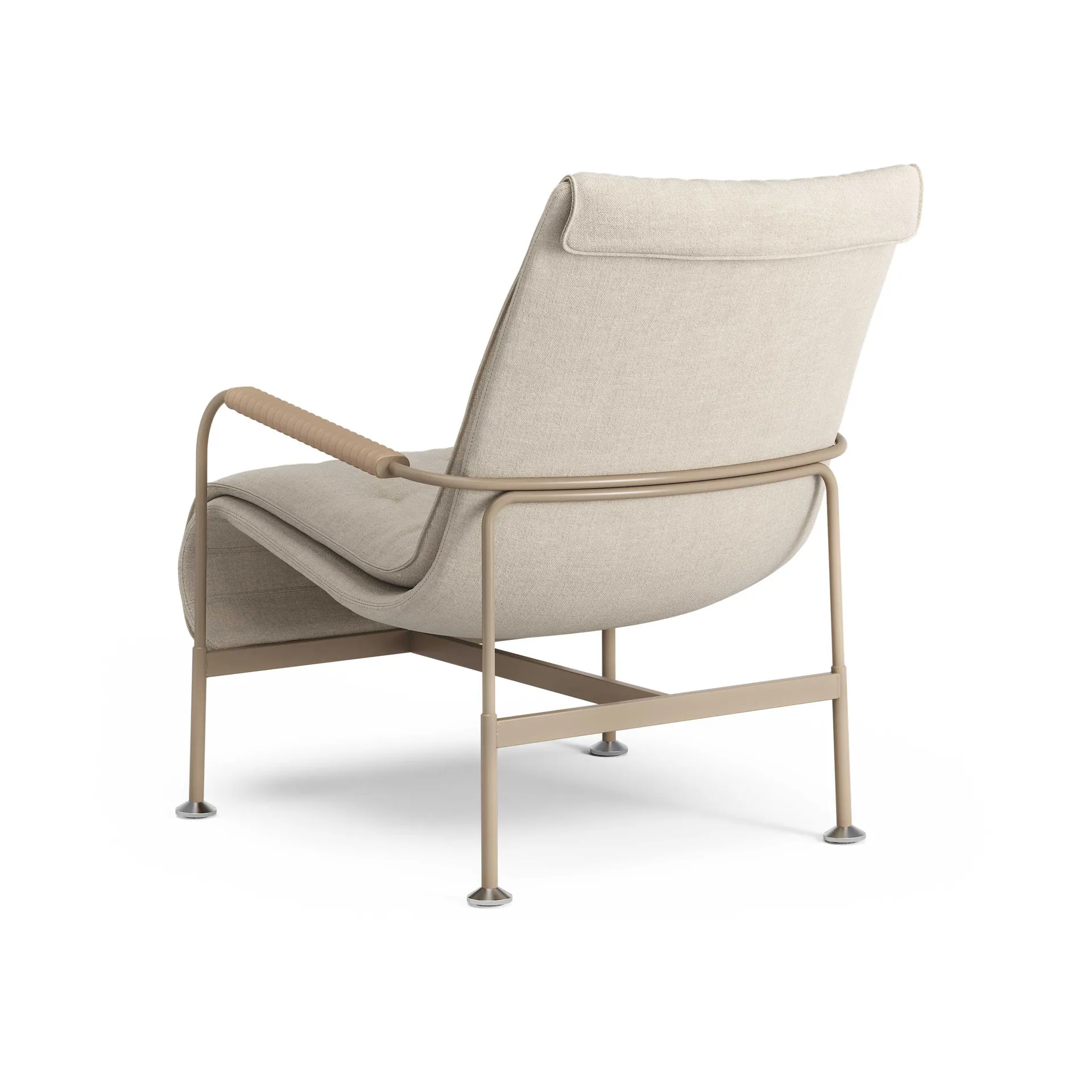 Serpentine lænestol, Stof Romo Linara Rye-nutmeg-Tärnsjö Nature Swedese