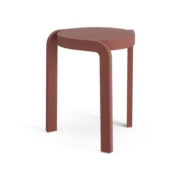 Spin rund skammel H44 cm - Ash-english red, Ø32x44 cm - Swedese