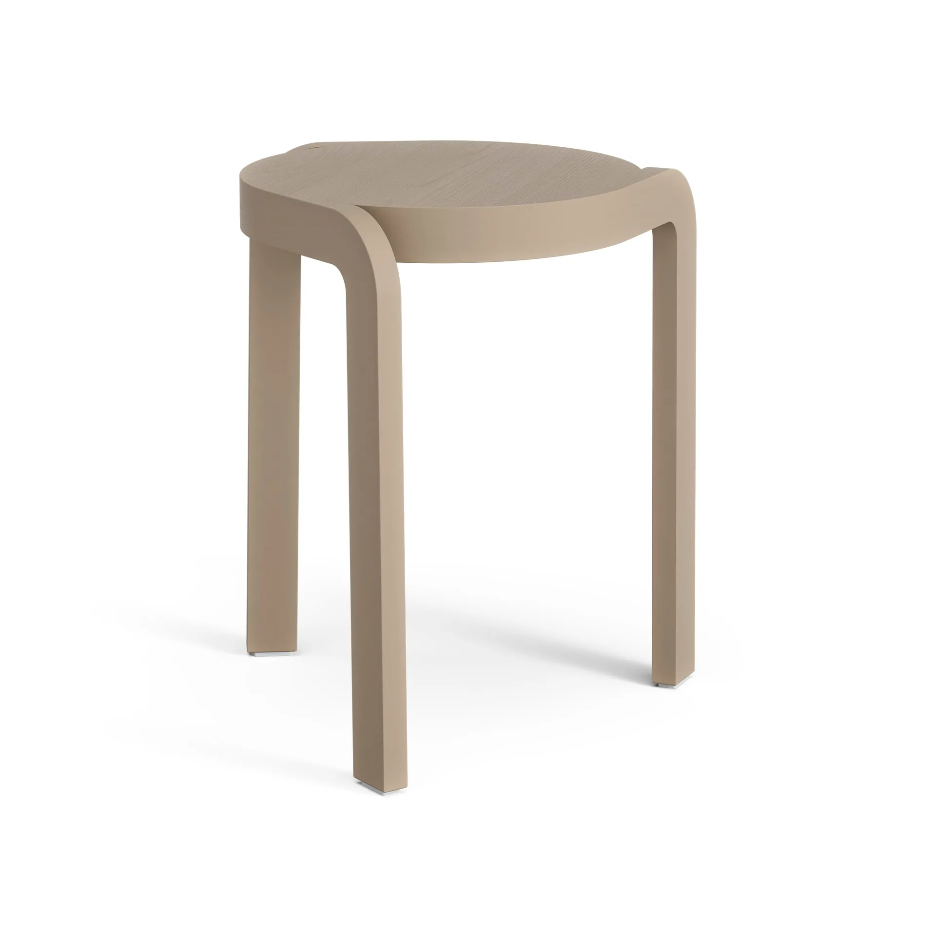 Spin rund skammel H44 cm, Ash-nutmeg, Ø32x44 cm Swedese
