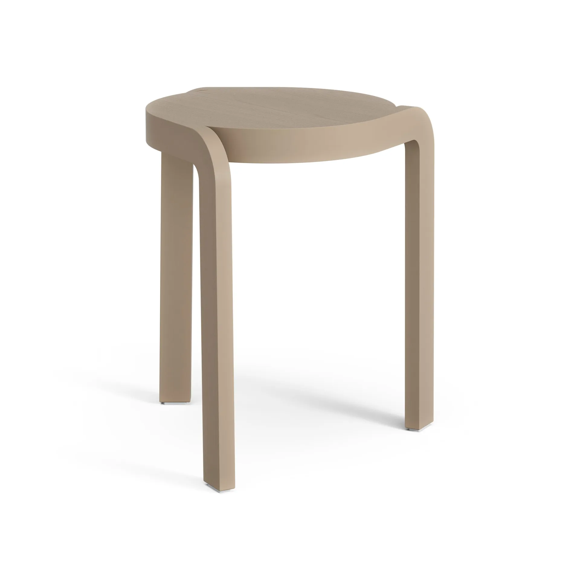 Spin rund skammel H44 cm, Ash-nutmeg, Ø32x44 cm Swedese