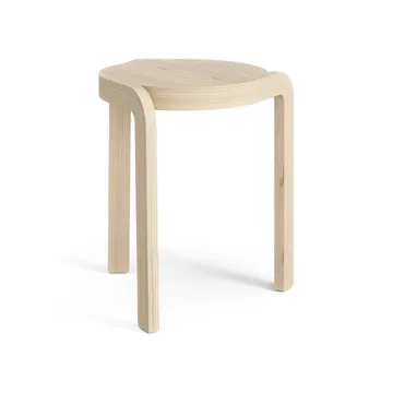 Spin rund skammel H44 cm - Ask lakeret, Ø32x44 cm - Swedese