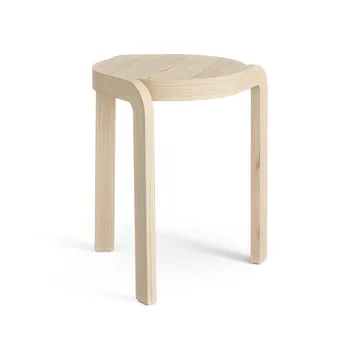 Spin rund skammel H44 cm - Ask lakeret, Ø32x44 cm - Swedese