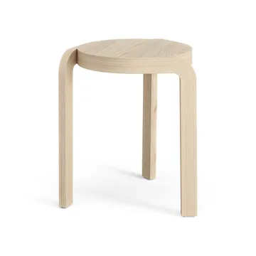 Spin rund skammel H44 cm - Ask lakeret, Ø32x44 cm - Swedese