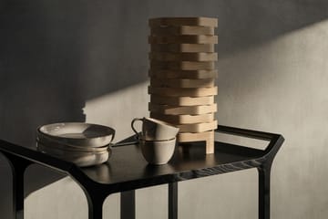 Teatime serveringsvogn - Ask sortglaseret - Swedese