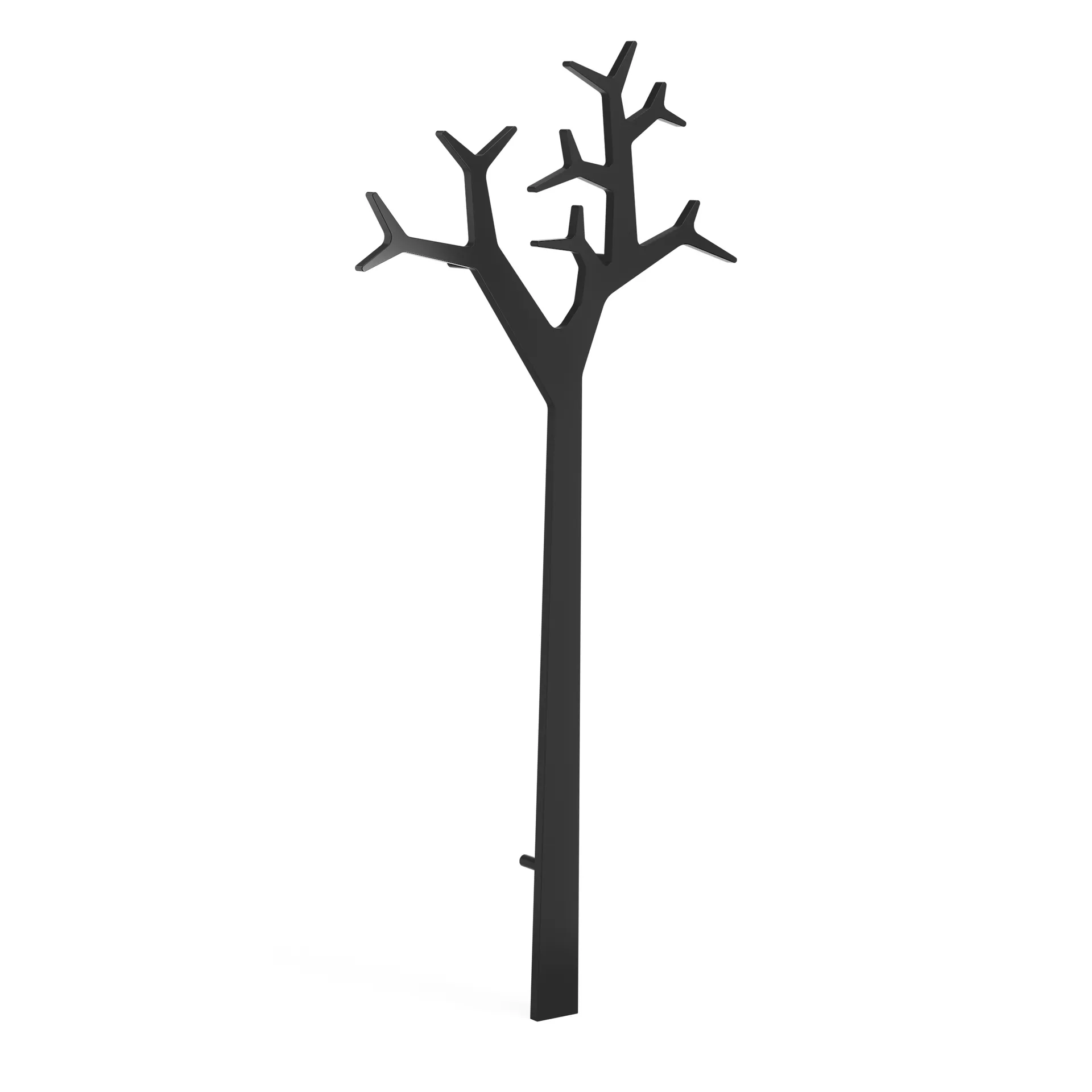 Tree Black Edition vægmonteret knagerække 194 cm, Sort Swedese