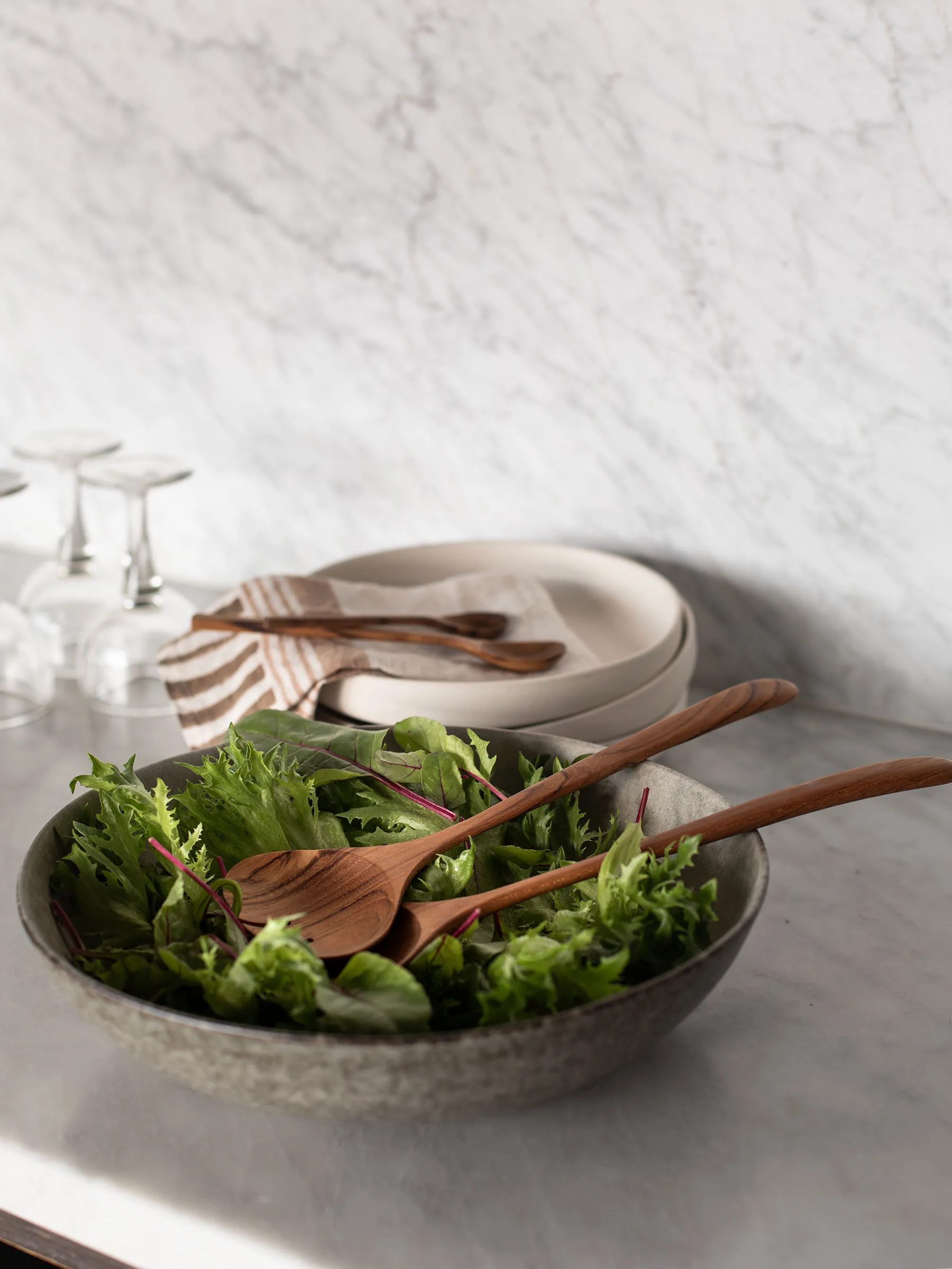 Bon salatskål Ø30 cm, Stentøj Tell Me More