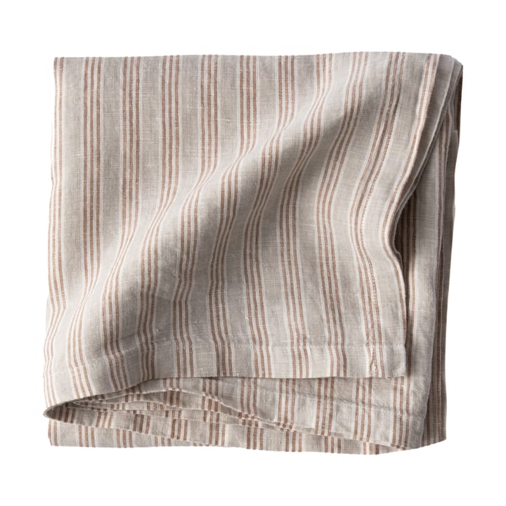 Borddug linned 175x175 cm - Hazelnut Stripe - Tell Me More