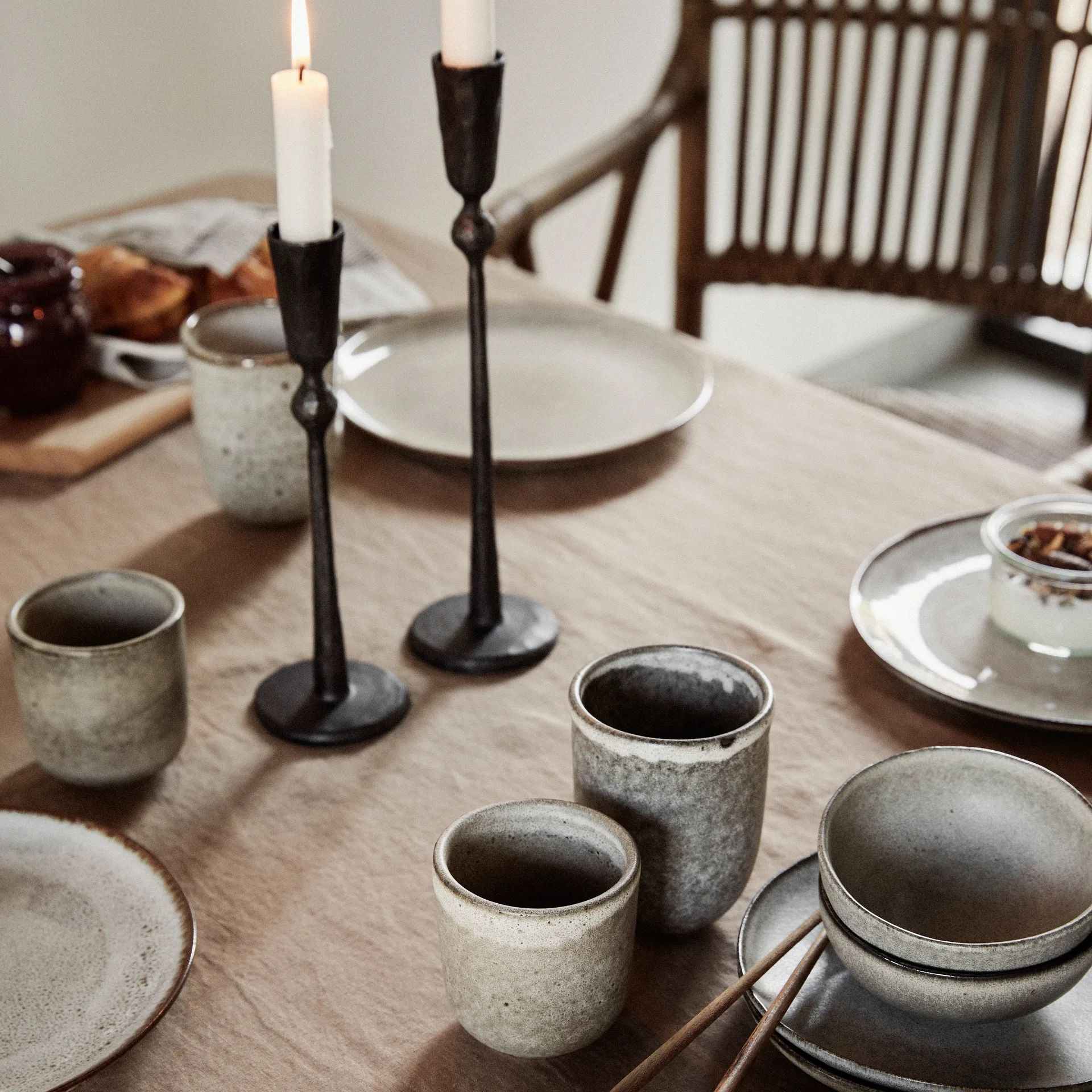 Boule lysestage sort, Medium Tell Me More