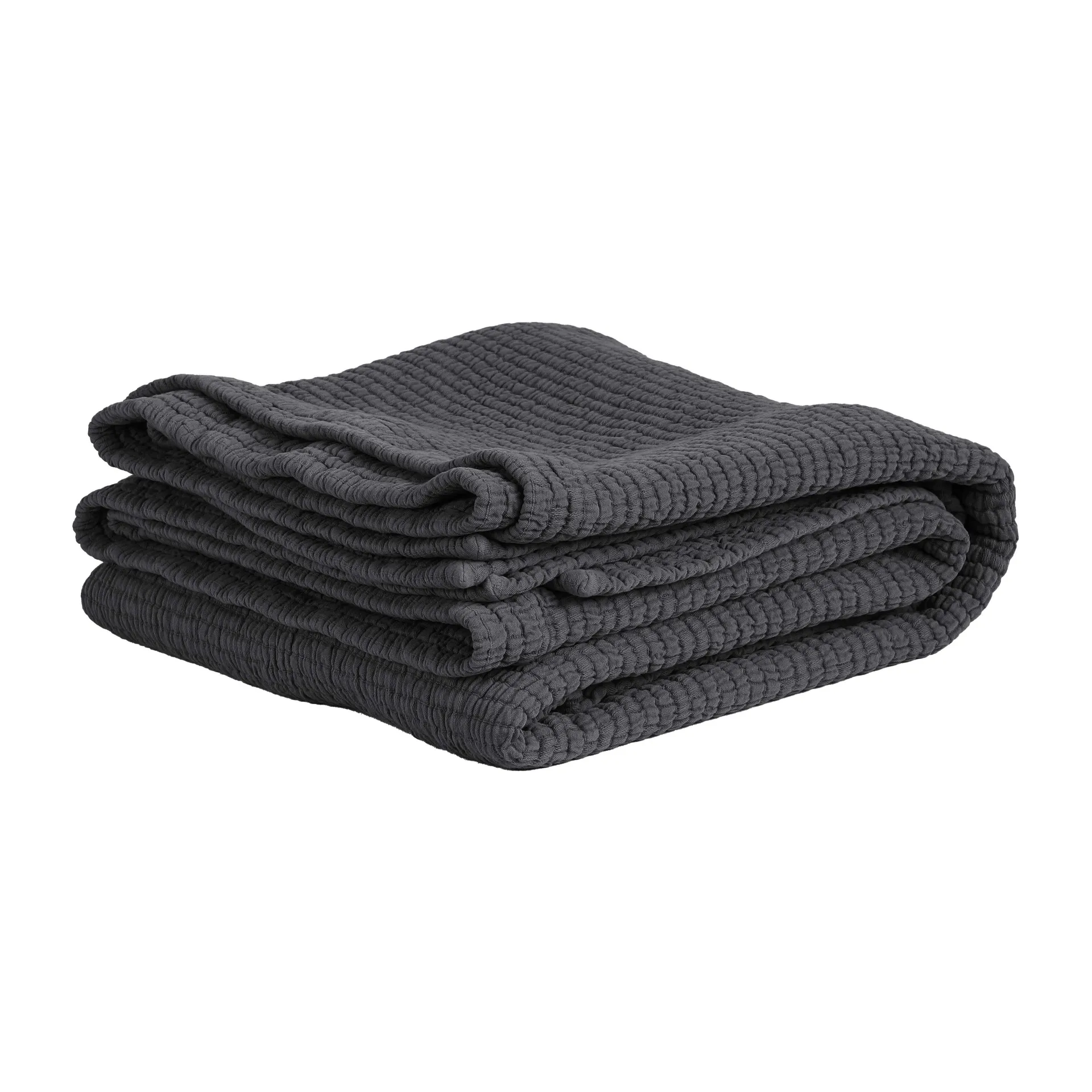 Brick sengetæppe 140x200 cm, Charcoal Tell Me More