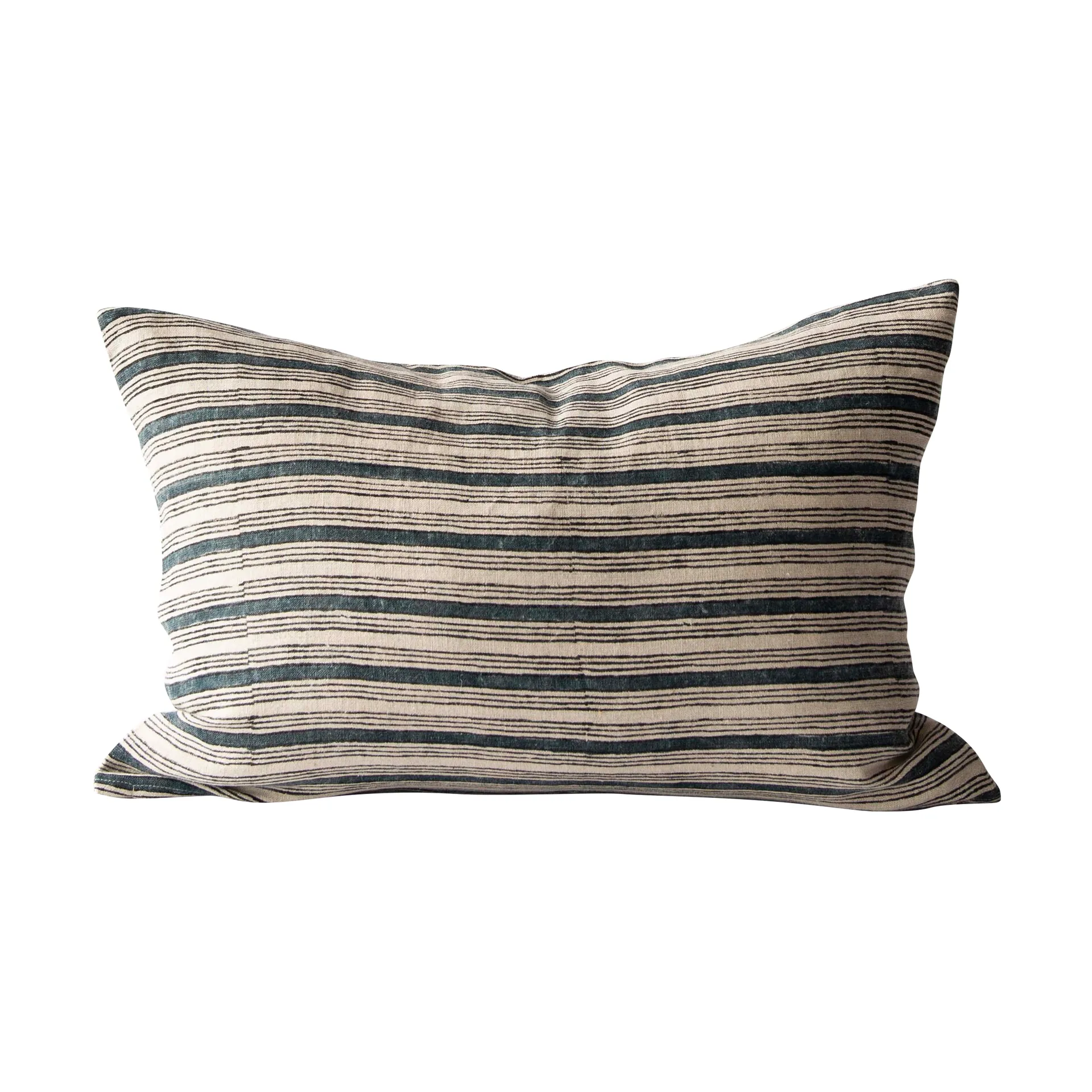 Dino pudebetræk 40x60 cm, Block print navy Tell Me More