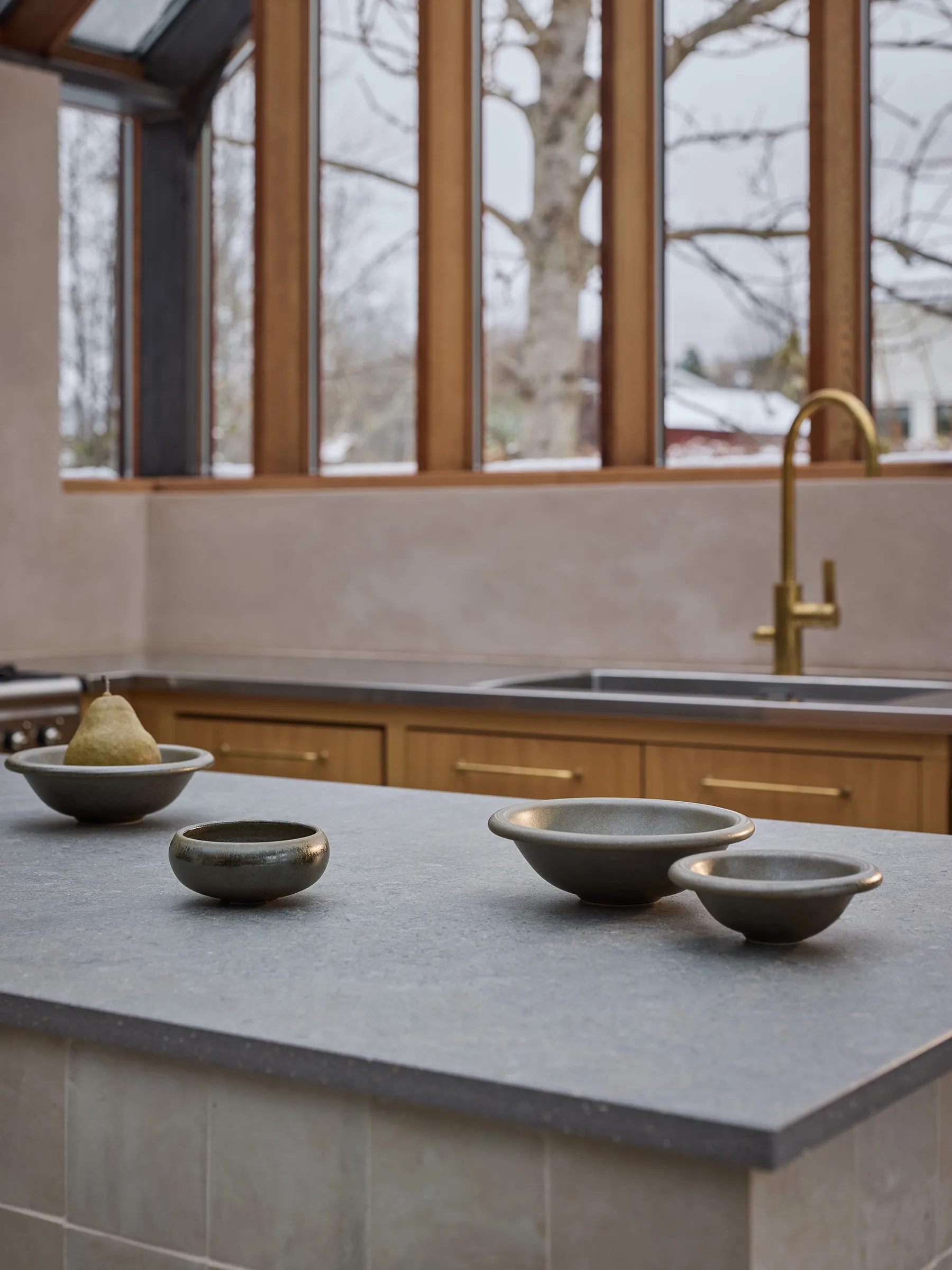 Elba skål, Green brown, Ø13 cm Tell Me More