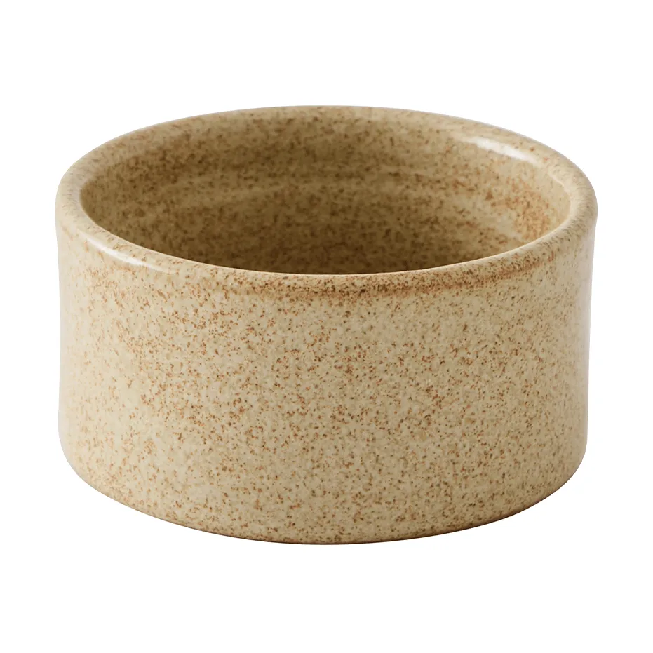Elio cylinderskål, Beige speckled, Ø8,5x4,5 cm Tell Me More