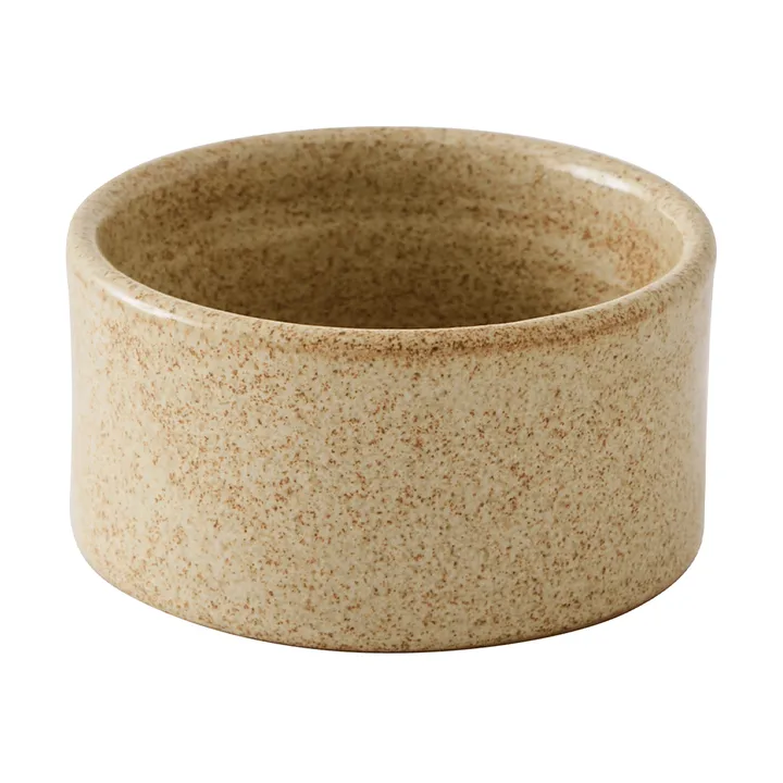 Elio cylinderskål - Beige speckled, Ø8,5x4,5 cm - Tell Me More